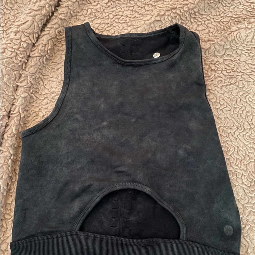 Aura Athletica Black Yoga Crop Top- S/M